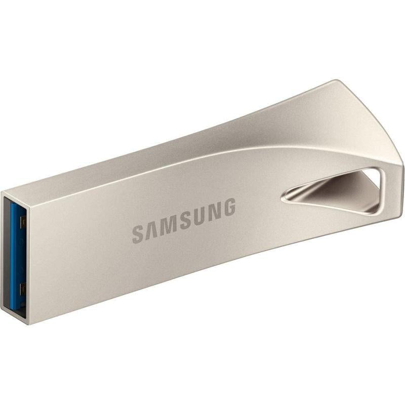 Samsung BAR Plus USB Flash Drive - Silver / 64GB, Silver / 128GB, Silver / 256GB (SAM-MUF-128BE3/APC-S)