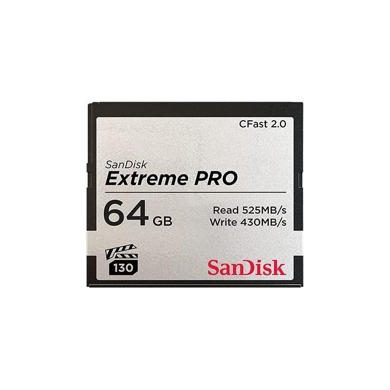 SanDisk Extreme PRO CFast 2.0 Memory Card - 64GB (SDCFSP-064G-G46D)