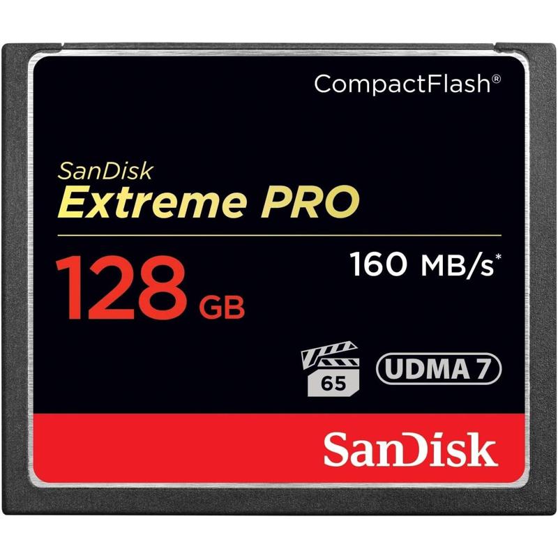 SanDisk Extreme PRO CompactFlash Memory Card UDMA 7 Speed - 128GB