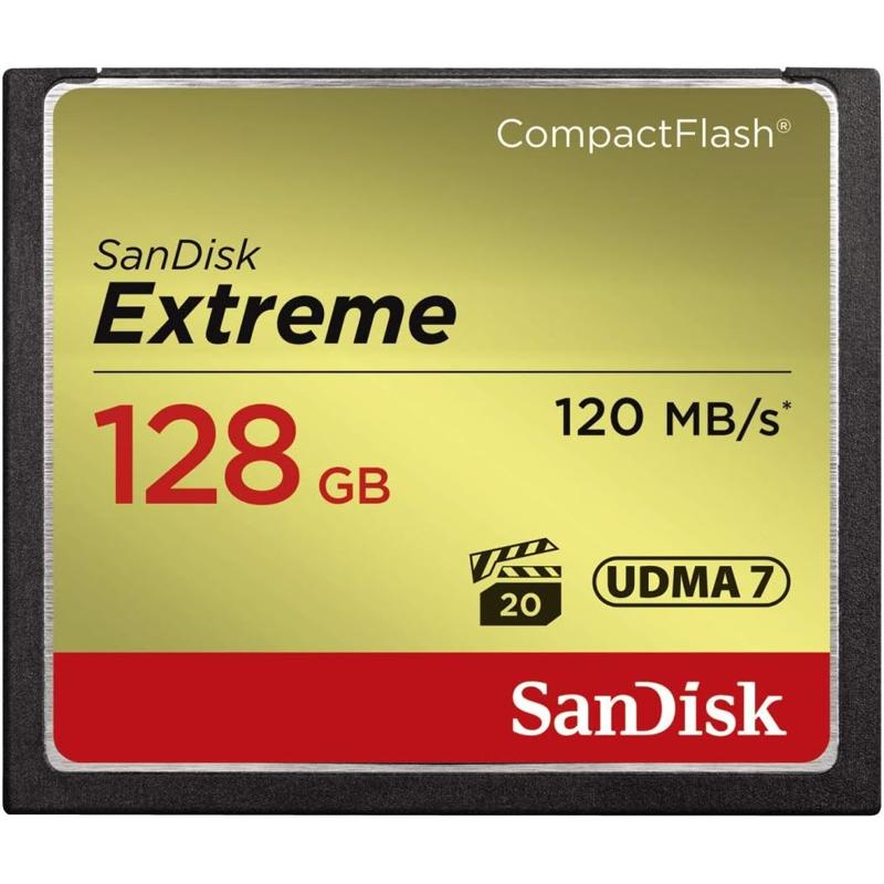 SanDisk Extreme 32GB CompactFlash Memory Card - 128GB