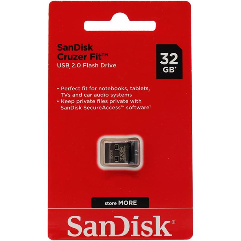 SanDisk Cruzer Fit USB Flash Drive - 32GB