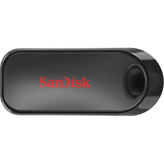 SanDisk USB Memory Black USB 2.0 Slide Retractable Cruzer Snap - 16GB / 128GB (SDCZ62-016G-G35)