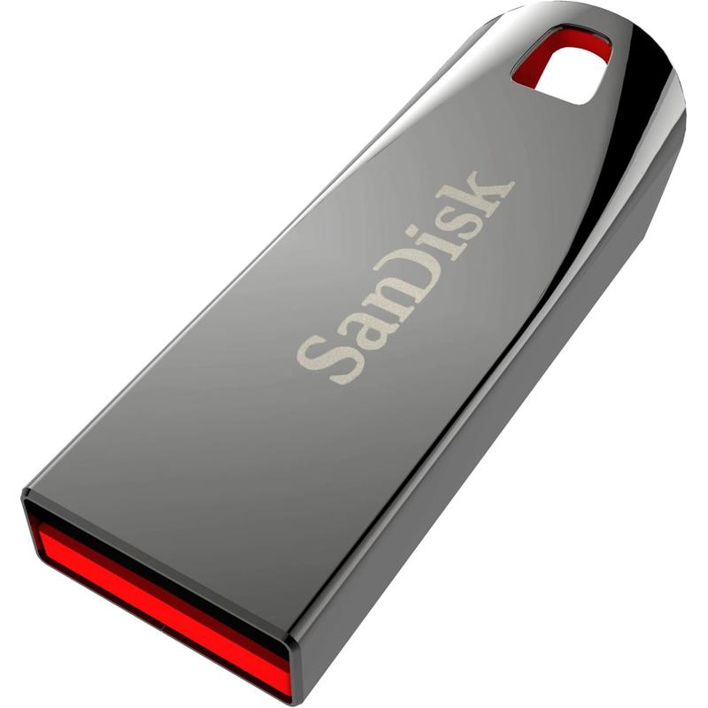SanDisk Cruzer Force USB 2.0 Flash Drive with Metal Casing - 32GB