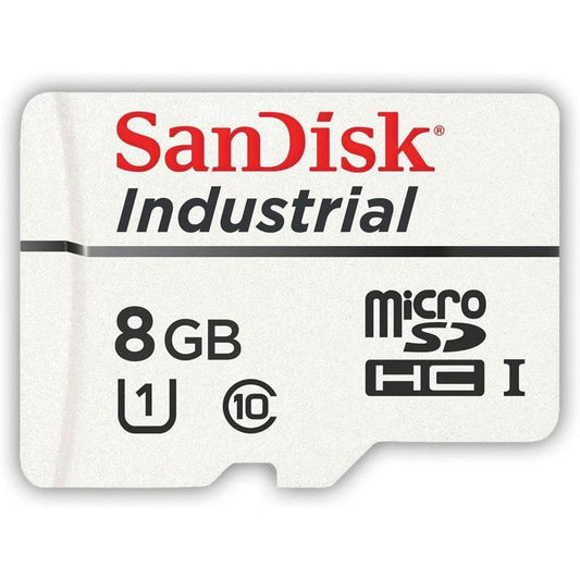SanDisk Industrial MLC MicroSD SDHC UHS-I Class 10 with Adapter - 8GB (SDSDQAF3-008G-I)