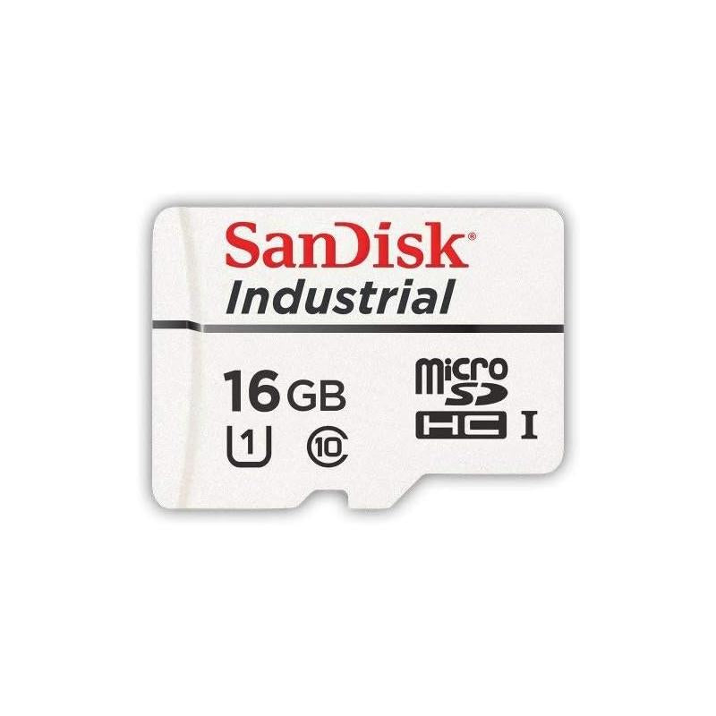 SanDisk Industrial MLC MicroSD SDHC UHS-I Class 10 with Adapter - 16GB