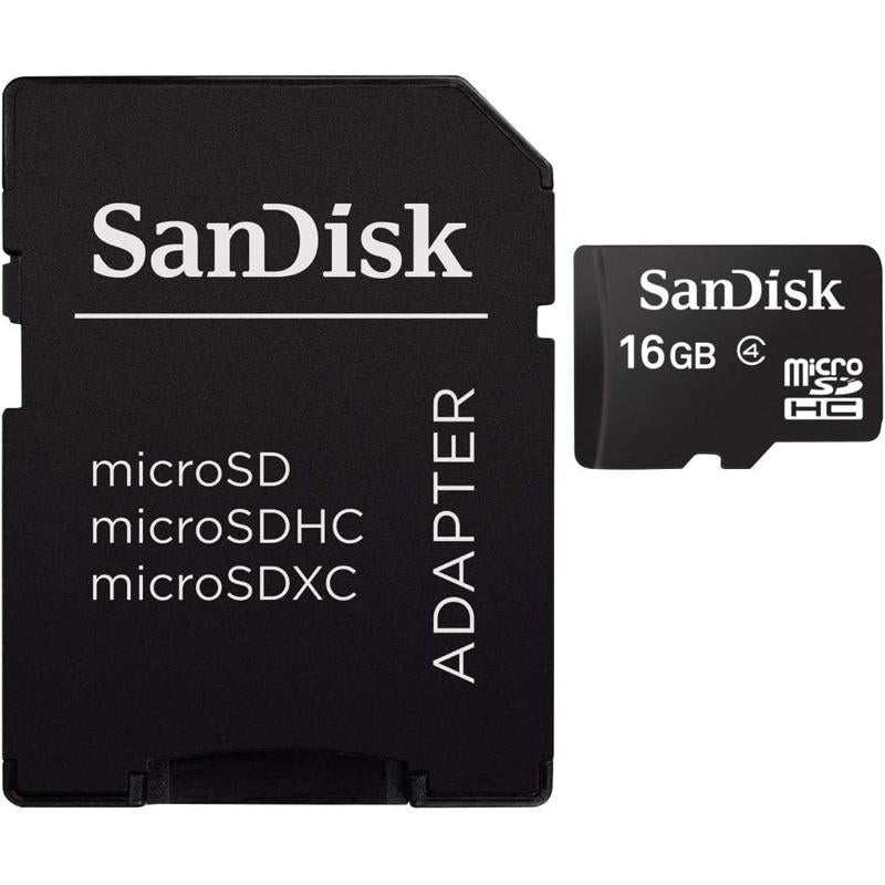 SanDisk Mobile MicroSDHC Class 4 Flash Memory Card with SD Adapter - 16GB