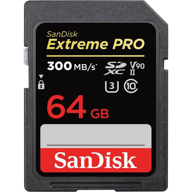 SanDisk Extreme PRO SDXC UHS-II Card V90 - 64GB