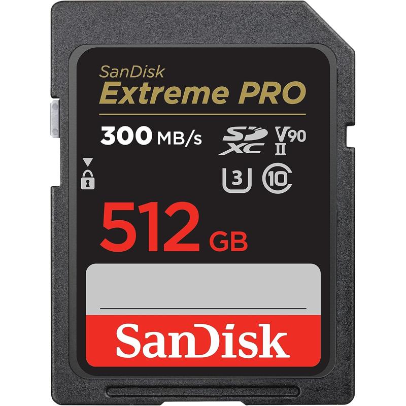 SanDisk Extreme PRO SDXC UHS-II Card V90 - 512GB