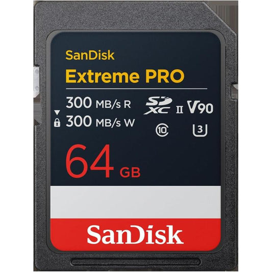 SanDisk Extreme PRO SD UHS-II Memory Card V90 - 64GB (SAN-SDSDXDM-064G-GN4IN-S)