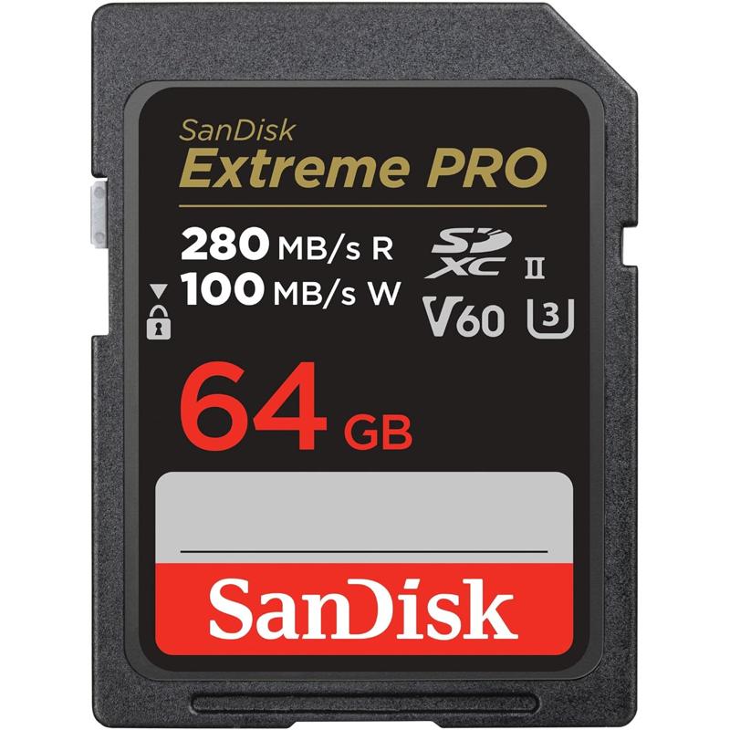 SanDisk Extreme PRO SDXC UHS-II Card V60 - 64GB (SDSDXEP-064G-GN4IN)