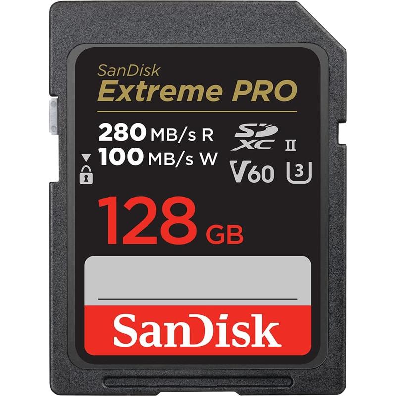 SanDisk Extreme PRO SDXC UHS-II Card V60 - 128GB