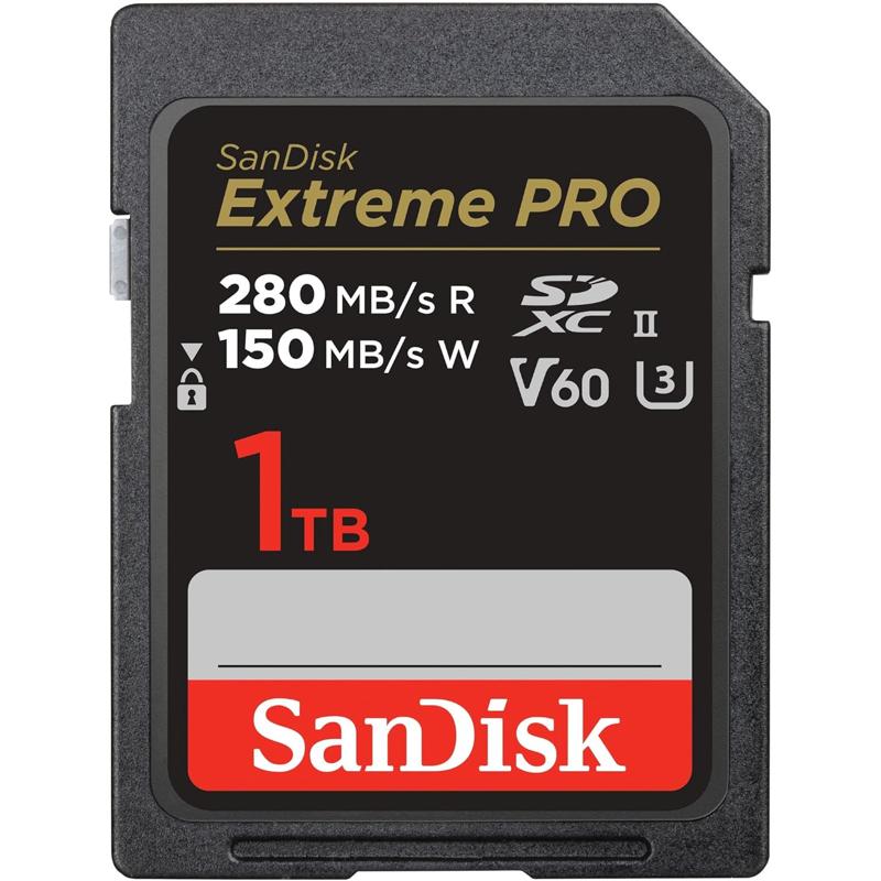 SanDisk Extreme PRO SDXC UHS-II Card V60 - 1TB