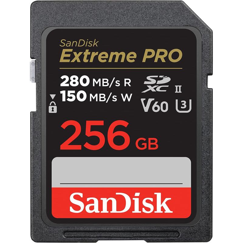 SanDisk Extreme PRO SDXC UHS-II Card V60 - 256GB