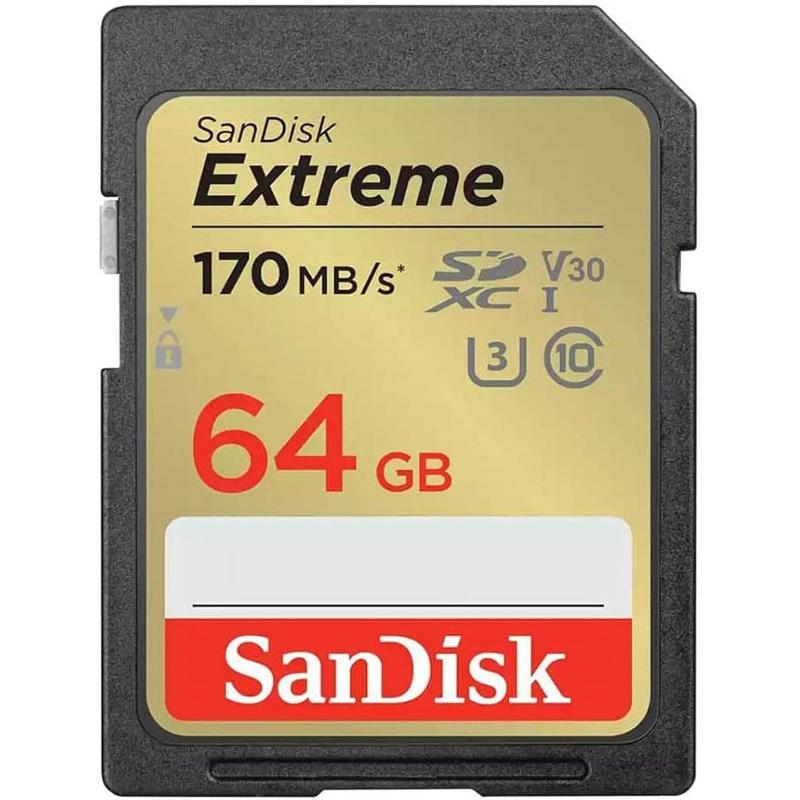 SanDisk Extreme SD UHS-I Memory Card - 64GB