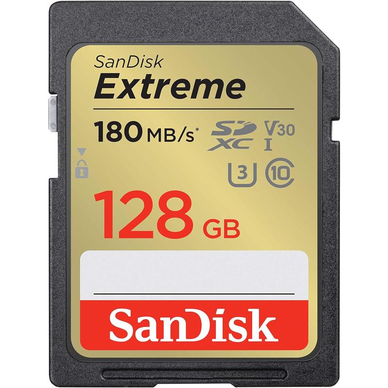 SanDisk Extreme SD UHS-I Memory Card - 128GB