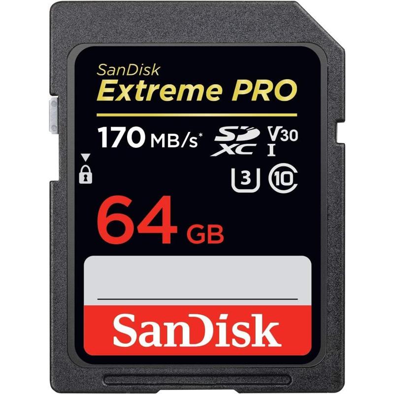 SanDisk Extreme PRO SDXC UHS-I Card - 64GB