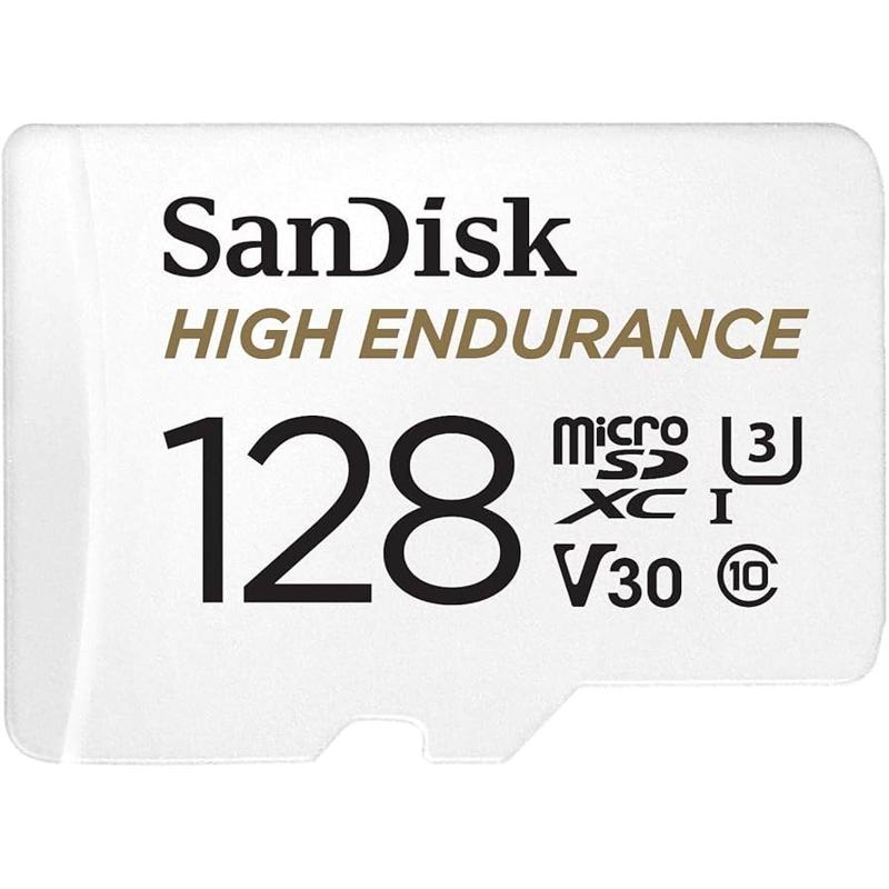 SanDisk High Endurance Video microSDHC Card with Adapter for Dash cam - 128GB (SDSQQNR-128G-GN6IA)