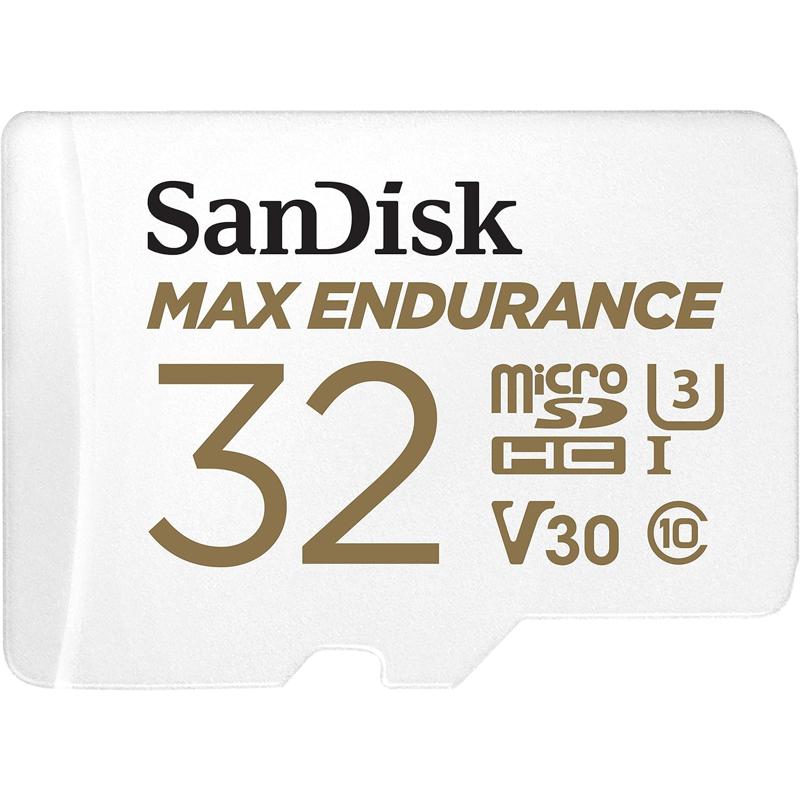 SanDisk MAX Endurance microSDHC Card with Adapter - 32GB (SDSQQVR-032G-GN6IA)