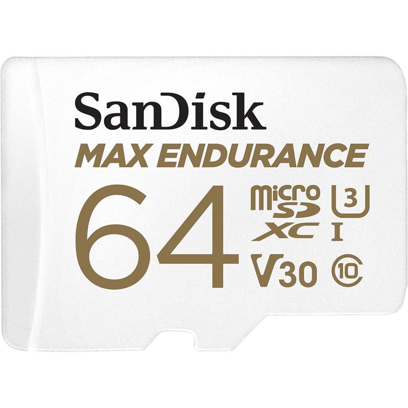SanDisk MAX Endurance microSDHC Card with Adapter - 64GB