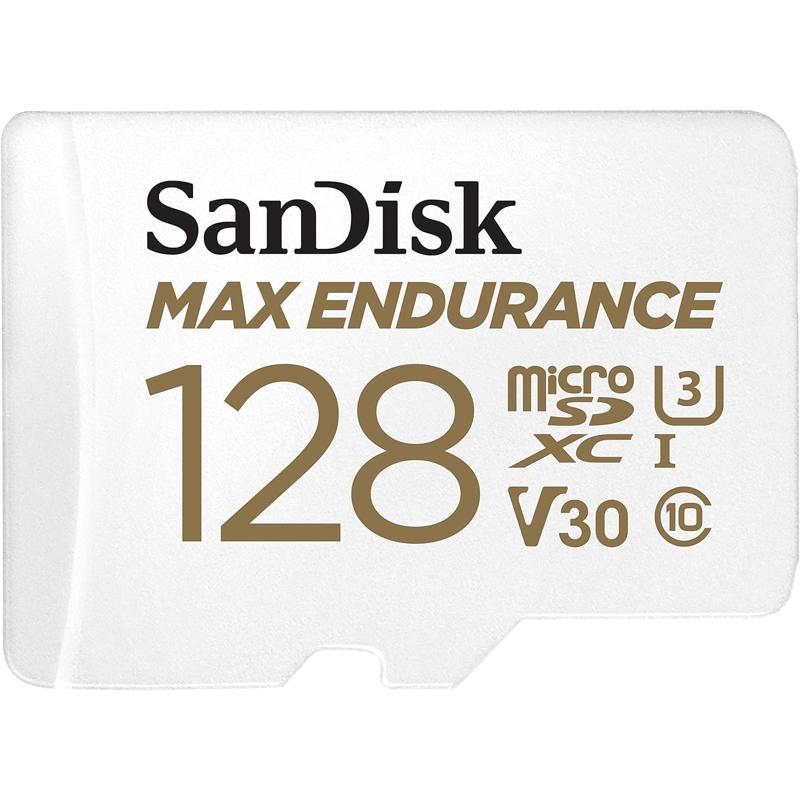 SanDisk MAX Endurance microSDHC Card with Adapter - 128GB