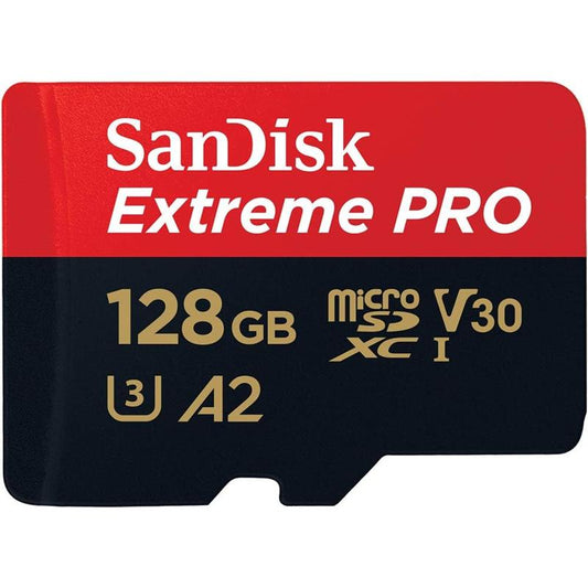 SanDisk Extreme PRO® microSD™ UHS-I Card with Adapter - 128GB (SDSQXCD-128G-GN6MA)