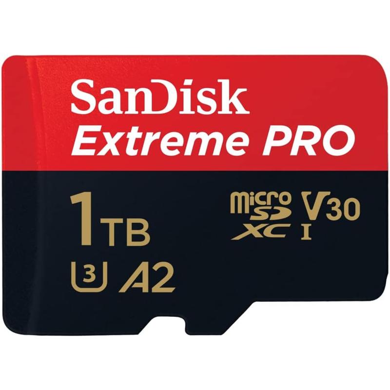 SanDisk Extreme PRO® microSD™ UHS-I Card with Adapter - 1TB (SDSQXCD-1T00-GN6MA)