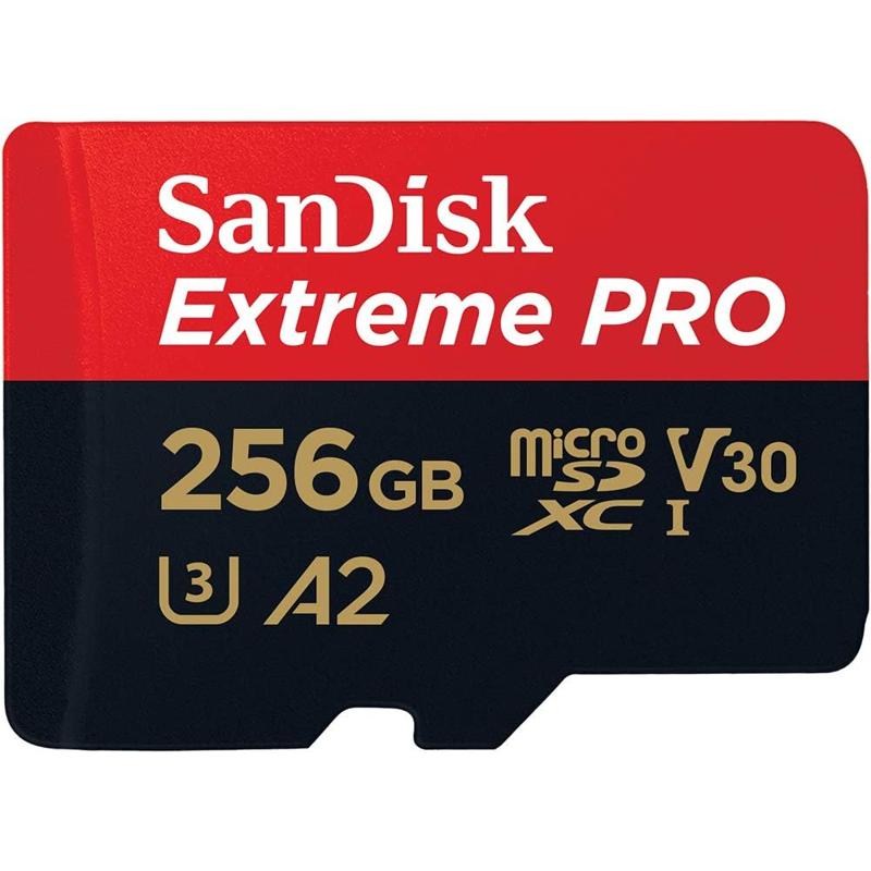 SanDisk Extreme PRO® microSD™ UHS-I Card with Adapter - 256GB (SDSQXCD-256G-GN6MA)