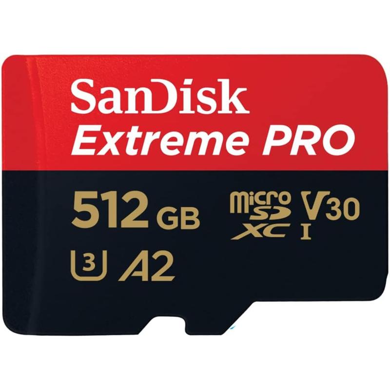 SanDisk Extreme PRO® microSD™ UHS-I Card with Adapter - 512GB (SDSQXCD-512G-GN6MA)